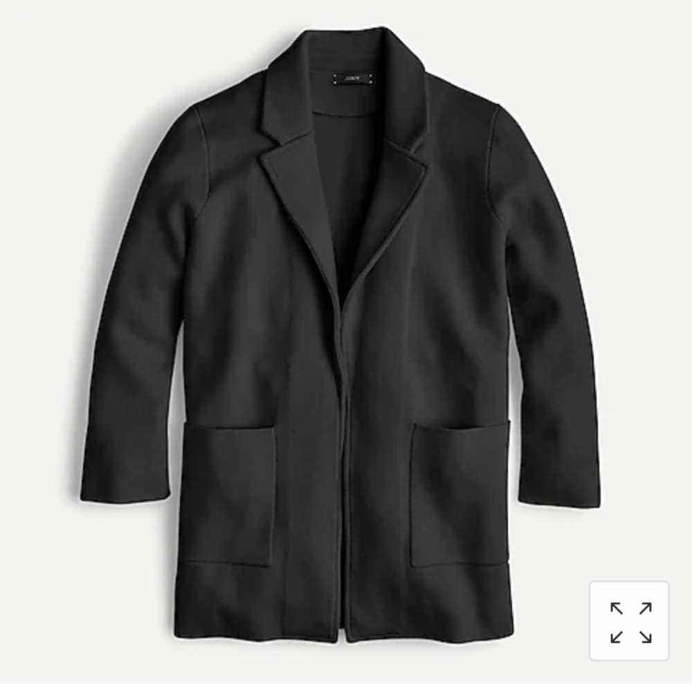 J. Crew Sophie Open-Front Sweater Blazer